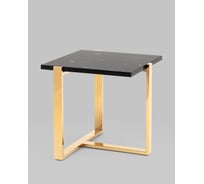 Журнальный столик Стул Груп Тоби 61х61, черный мрамор, сталь золото EET-5004-TG