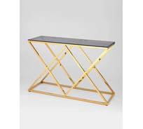 Консоль Стул Груп ИНСИГНИЯ 120х40, стекло smoke, сталь золото ECST-026-TG-SK (120x40)