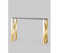 Консоль Стул Груп КРОСС 115х30, стекло smoke, сталь золото ECST-008-TG-SK