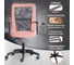 Кресло Tetchair STAFF флок/ткань, розовый/серый, 137/W-12 21455 4