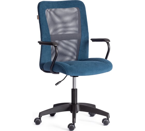 Кресло STAFF флок/ткань, синий/серый, 32/W-12 Tetchair 21452