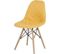 Комплект стульев в стиле Eames LuxAlto с чехлом, рогожка, желтый, 2 шт. 13785