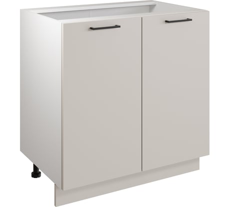 Шкаф - стол 80см с двумя дверцами Simple Н800 Кашемир/ Белый Атмосфера 00-00025257