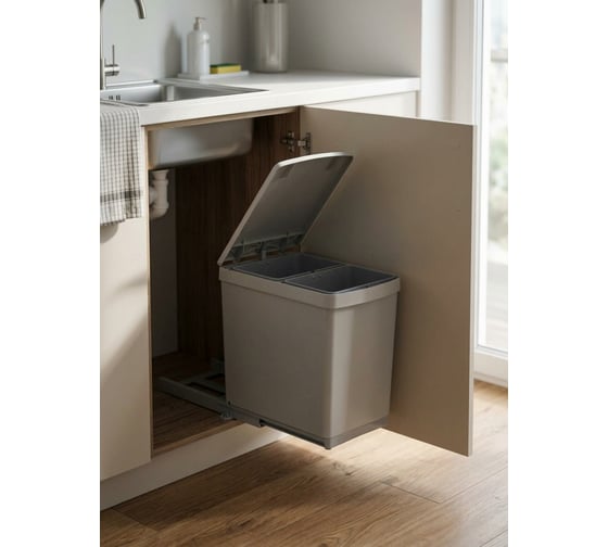 Система сортировки мусора ALVEUS ALBIO 10 2X7,5 L 1090332