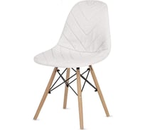 Кухонный стул LuxAlto белый, со съемным чехлом, серо-белый, 1 шт. 13761