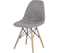 Обеденные стулья LuxAlto с чехлами, рогожка, светло-серый, 2 шт. 13788