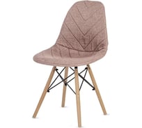 Обеденные стулья LuxAlto, 2 шт., с серо-бежевыми чехлами 13784