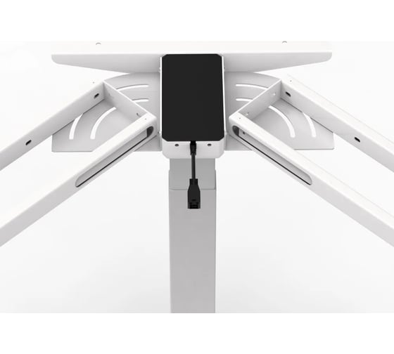Подстолье с регулировкой высоты LuxAlto 3A3 TRI-MASTER, 3 мотора, 3 ножки, модуль управления (4 настройки памяти), USB+, TYPEC, белый 17040