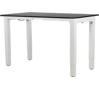 Электрический подъемный компьютерный стол с памятью LuxAlto 4S2, белое подстолье, черная столешница ЛДСП, 180x80 см 34329