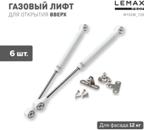 Комплект из 6 шт. газовый лифт 120N Lemax PROF, белый SET6(M102W/120)