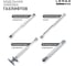 Комплект из 2 шт. газовый лифт 80N Lemax PROF, белый SET2(M102W/080) 5