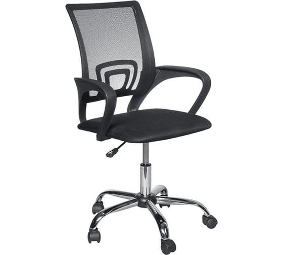 Кресло Kingstyle 695 CH / PMK 001.225 (DMS, крестовина хром) (ткань-сетка, ткань TW, (черный/ черный) KSG НФ-00000575 1