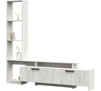 Гостиная КПУП "Калинковичский мебельный комбинат" ЛУЧИАНА 1,872x1,75x0,31, фасад ДУБ КРАФТ БЕЛЫЙ, корпус ДУБ КРАФТ БЕЛЫЙ STM-010200129241