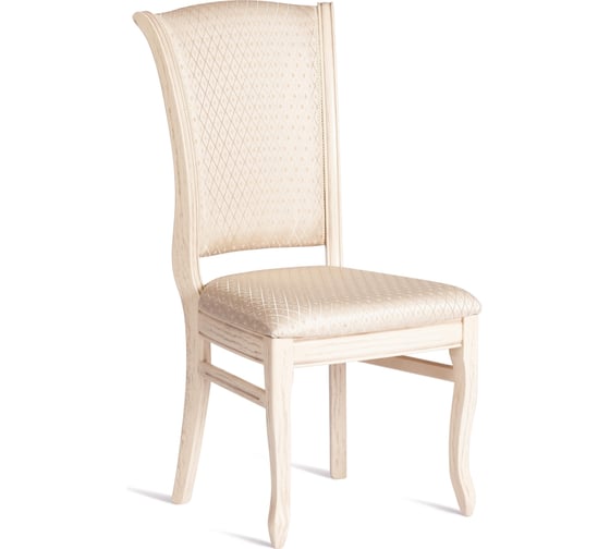 Стул Tetchair VERSAL мягкое сидение, бук, 51x48x106 см, бежевый патина, жаккард бежевый 20573 1