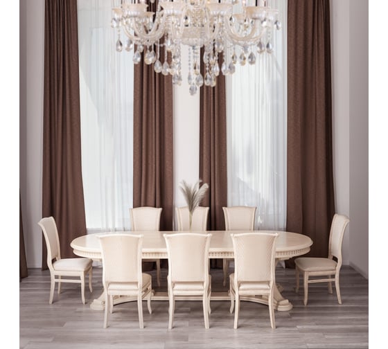 Стул Tetchair VERSAL мягкое сидение, бук, 51x48x106 см, бежевый патина, жаккард бежевый 20573