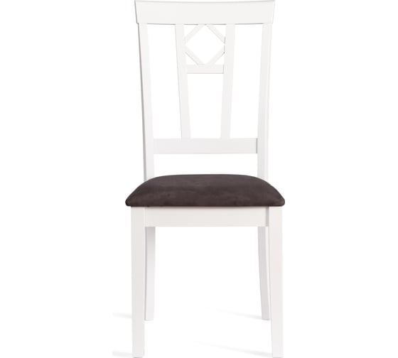 Стул Tetchair Камилла (CAMILLE SOFT) сиденье мягкое, 2 шт., дерево гевея, МДФ, 44x54x95, pure white (402), ткань, серый 20482