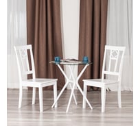 Стул Tetchair Камилла (CAMILLE) жесткое сиденье, 2 шт., дерево гевея, МДФ, 44x54x95, pure white (402) 20481