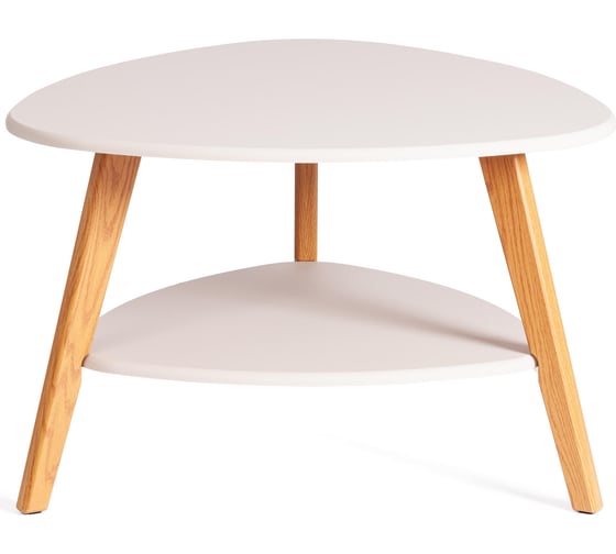 Журнальный стол Tetchair FABIO мдф, 77x78x50 см, крем/дуб светлый 21377