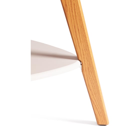 Журнальный стол Tetchair FABIO мдф, 77x78x50 см, крем/дуб светлый 21377