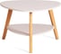 Журнальный стол Tetchair FABIO мдф, 77x78x50 см, крем/дуб светлый 21377 1