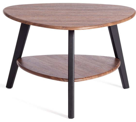 Журнальный стол Tetchair FABIO мдф, 77x78x50 см, орех кантри/черный 21379