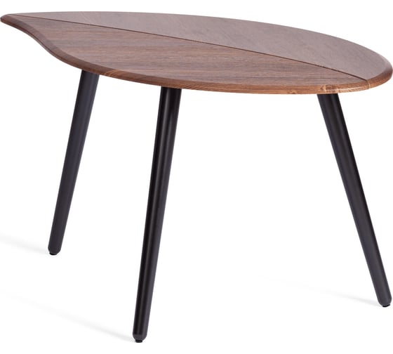 Журнальный стол Tetchair RIMMINI мдф, 77x78x50,4 см, орех кантри/черный 21380