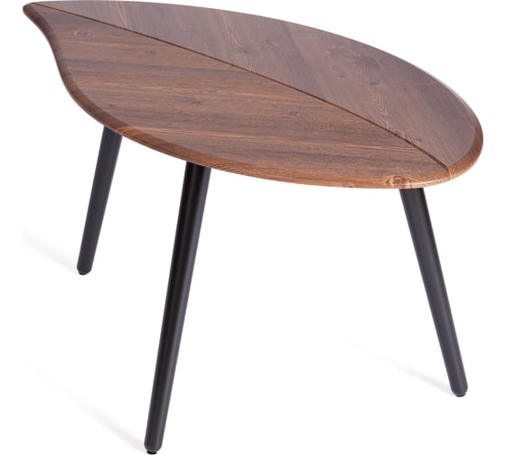 Журнальный стол Tetchair RIMMINI мдф, 77x78x50,4 см, орех кантри/черный 21380