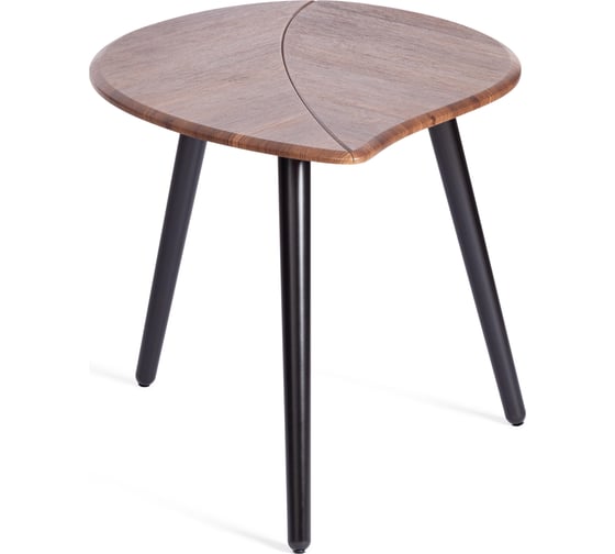 Журнальный стол Tetchair RIMMINI мдф, 77x78x50,4 см, орех кантри/черный 21380