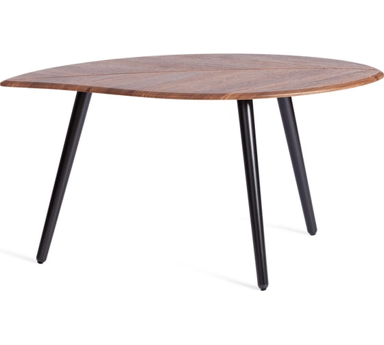 Журнальный стол Tetchair RIMMINI мдф, 77x78x50,4 см, орех кантри/черный 21380