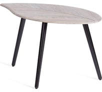 Журнальный стол Tetchair RIMMINI мдф, 77x78x50,4 см, скания темный/черный 21381