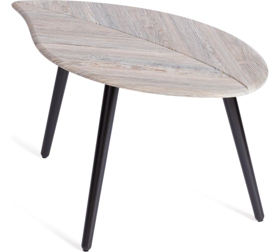 Журнальный стол Tetchair RIMMINI мдф, 77x78x50,4 см, скания темный/черный 21381