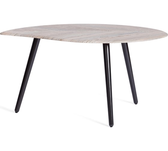 Журнальный стол Tetchair RIMMINI мдф, 77x78x50,4 см, скания темный/черный 21381