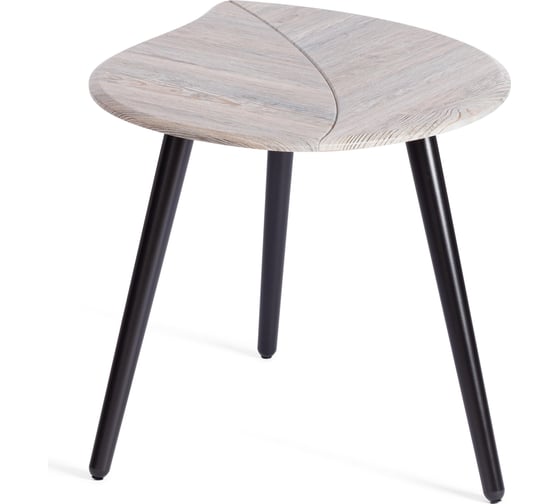 Журнальный стол Tetchair RIMMINI мдф, 77x78x50,4 см, скания темный/черный 21381