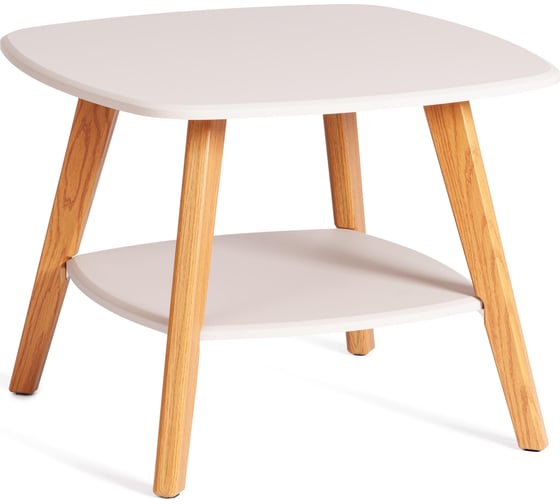 Журнальный стол Tetchair RIO мдф, 65x65x50 см, крем/дуб светлый 21383