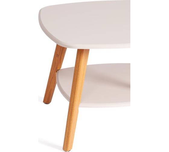 Журнальный стол Tetchair RIO мдф, 65x65x50 см, крем/дуб светлый 21383