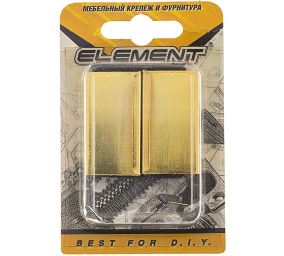 Ручки для стеклянныx дверей Element золото 2 шт 115060