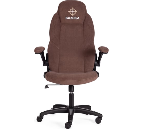 Кресло Tetchair BAZUKA флок, коричневый, 6 21155