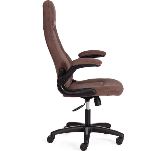 Кресло Tetchair BAZUKA флок, коричневый, 6 21155