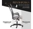 Кресло Tetchair PRACTIC (мп) флок/кожзам, серый/металлик, 29/W-12/36 21448 5