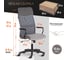Кресло Tetchair PRACTIC (мп) флок/кожзам, серый/металлик, 29/W-12/36 21448 9