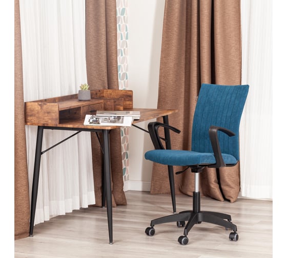 Кресло Tetchair SPARK флок, синий, 32 21419