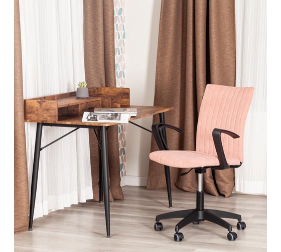 Кресло Tetchair SPARK флок, розовый, 137 21418