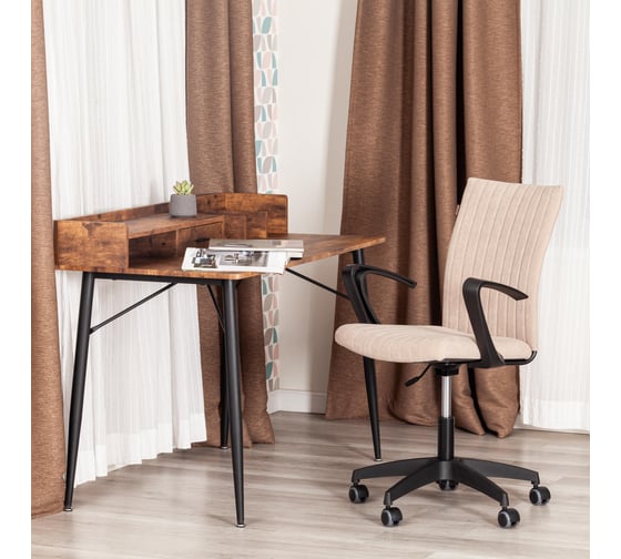 Кресло Tetchair SPARK флок, бежевый, 7 21417