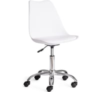 Офисное кресло Tetchair TULIP (mod.106-1) 1 шт. в упаковке, металл/пластик/PU, 58x47x97см, White (белый) / Chrome (хром) 21552 33403818