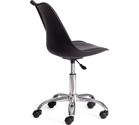 Офисное кресло Tetchair TULIP (mod.106-1) 1 шт. в упаковке, металл/пластик/PU, 58x47x97см, Black (черный) / Chrome (хром) 21551