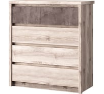 Комод Anrex 4S, JAZZ, цвет каштан найроби/оникс 656880