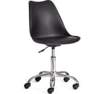 Офисное кресло Tetchair TULIP (mod.106-1) 4 шт, металл/пластик/PU, 58x47x97см, Black (черный) / Chrome (хром) 21231