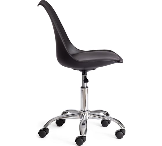 Офисное кресло Tetchair TULIP (mod.106-1) 4 шт, металл/пластик/PU, 58x47x97см, Black (черный) / Chrome (хром) 21231