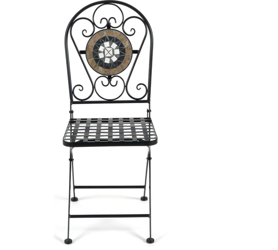 Стул Tetchair Secret de Maison VICENZA (mod. PL08-7451RV) 2 шт, металл, 36x35x91 см, черный /плитка "калейдоскоп" 14069