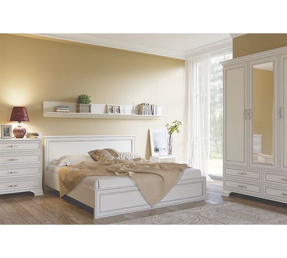 Кровать Anrex 160, TIFFANY, цвет вудлайн кремовый 647982